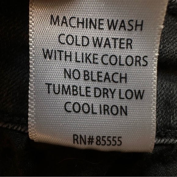 Pistola 28" Black High Rise Skinny Ankle Jeans Women Plus Size 24W - Picture 8 of 9